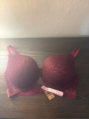 NEW Pink Victoria’s Secret Plunge Purple T-Shirt Bra 36DD